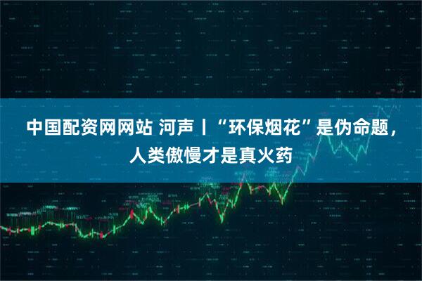 中国配资网网站 河声丨“环保烟花”是伪命题，人类傲慢才是真火药